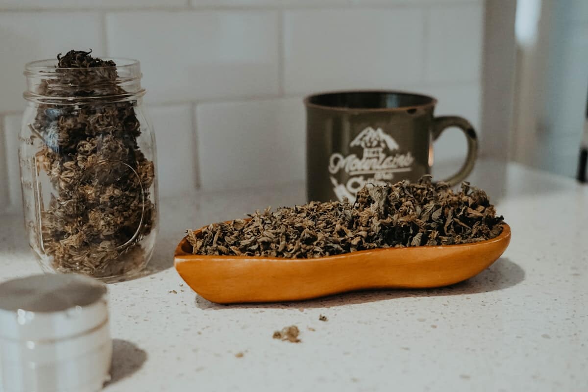 Cannabis on a lounge table — licensed SF lounges allow onsite consumption