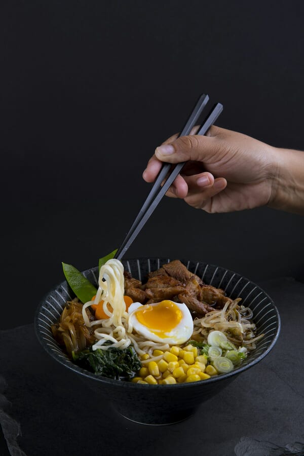 Steaming bowl of ramen, a late-night San Francisco classic