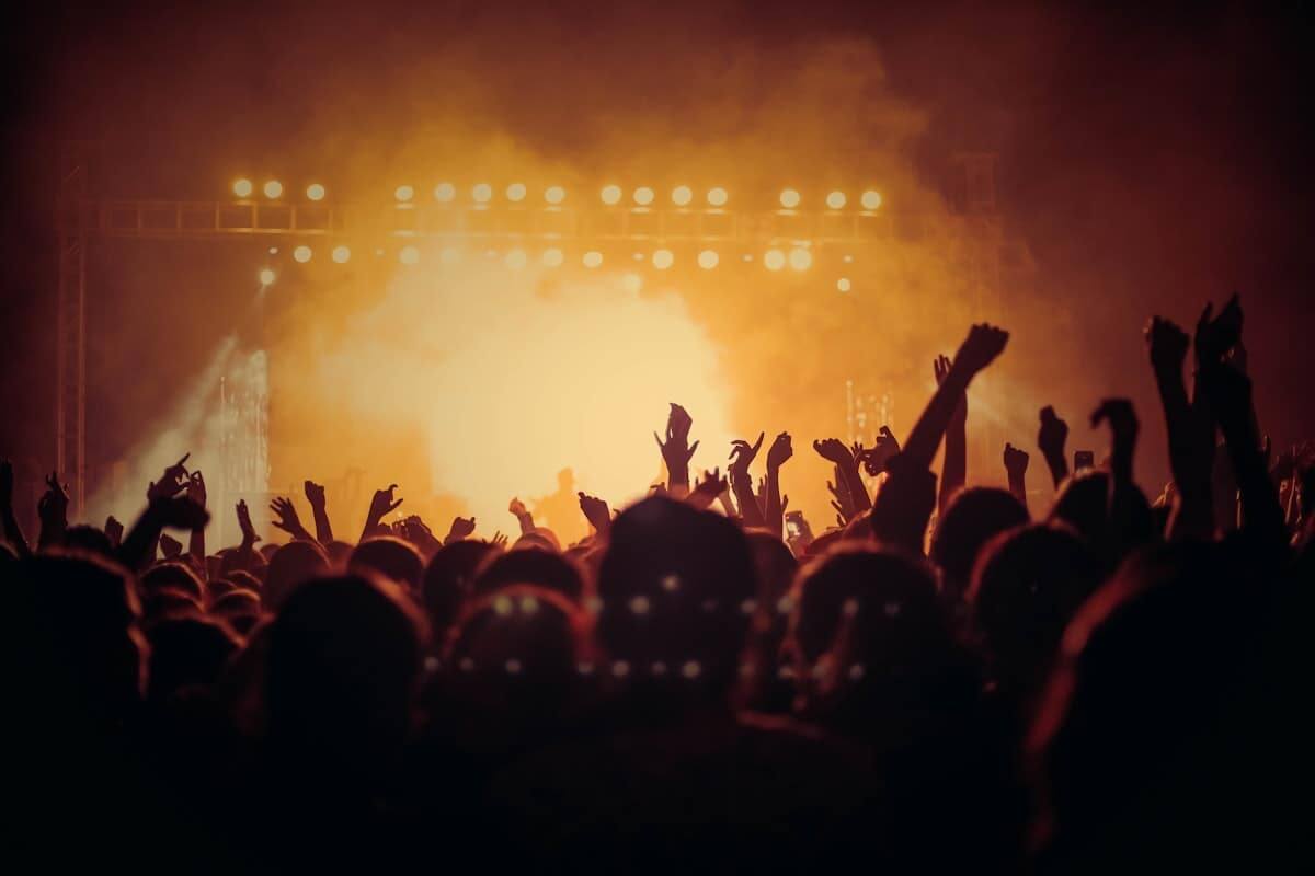 Band performing on stage at an intimate live venue