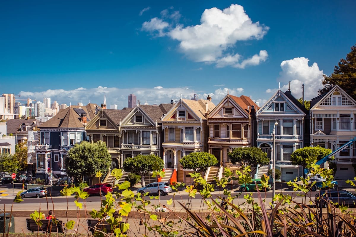 Victorian Painted Ladies houses, an iconic San Francisco neighborhood view