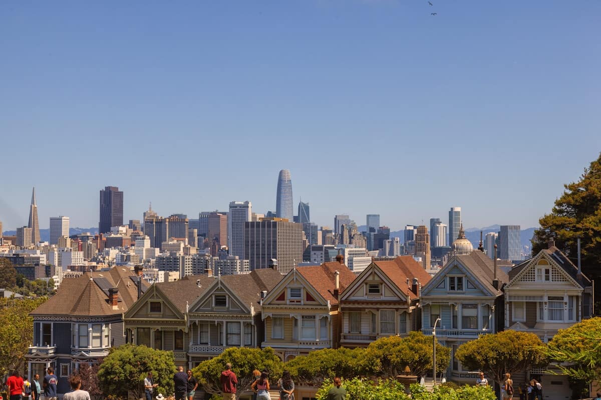 Victorian houses in San Francisco, backdrop to the city’s cannabis activism era